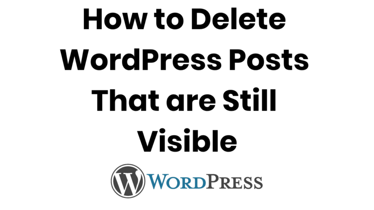 delete visible deleted wordpress posts
